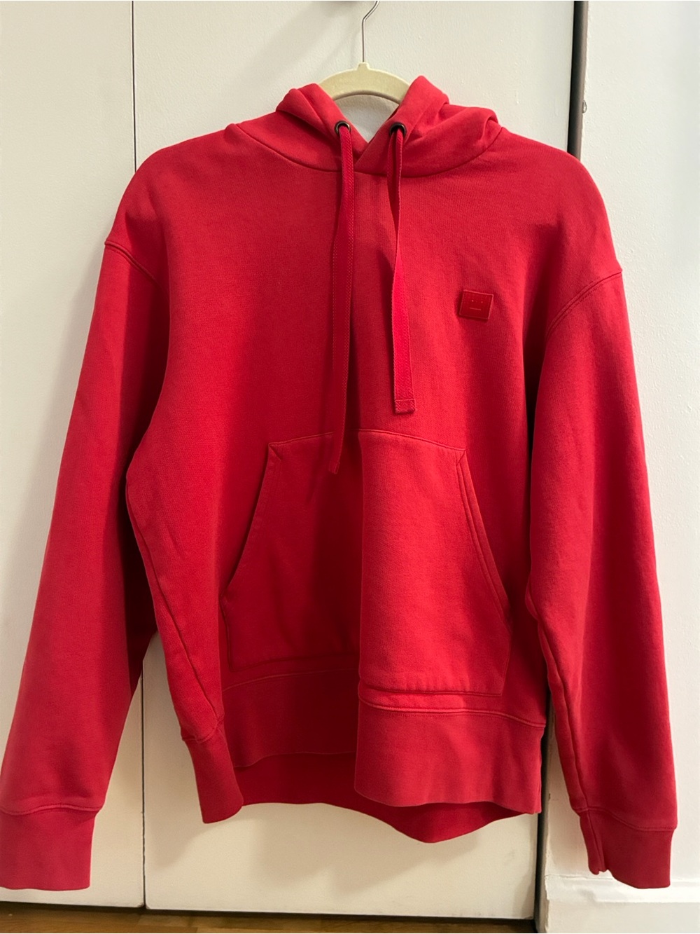Acne Studios Red Ferris Face Hooded Sweatshirt Medium